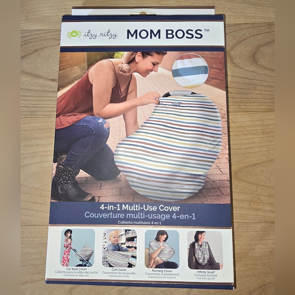 Itzy Ritzy Multi-Use Cover with Striped Design